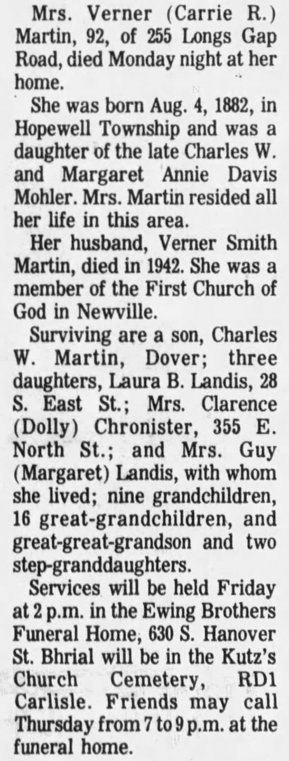Clipping from The Sentinel